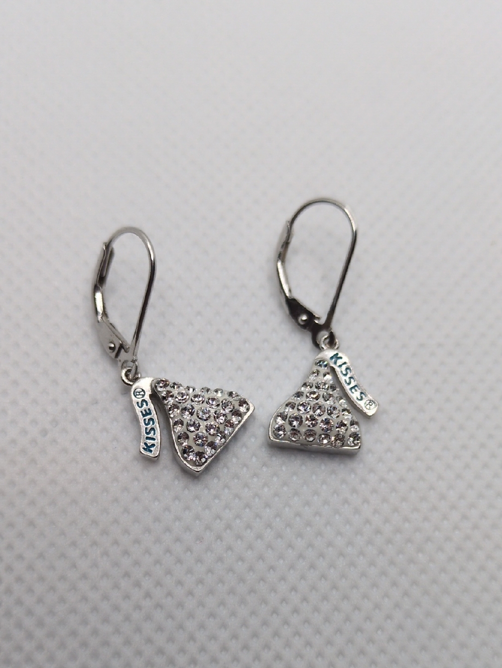 Excellent Pre-owned Condition Silver Hershey’s Kisses Dangle Earrings